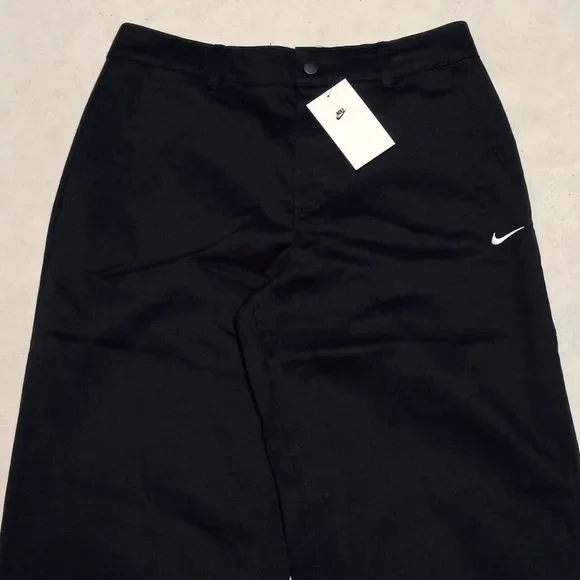 Nike Life Black Cotton Chino Loose Fit Pants (DX6027-010) - Mens Size 32 (32x32) - Picture 2 of 12